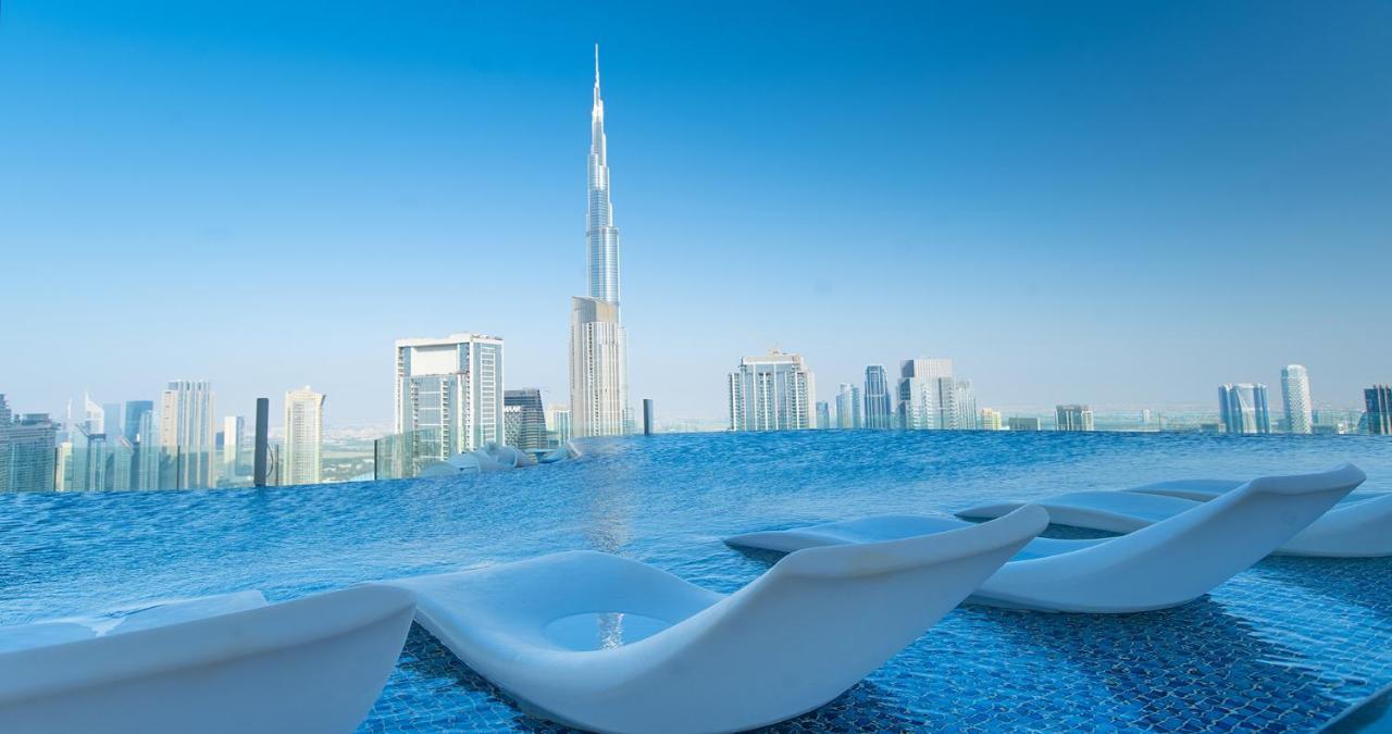 Infinity Pool & Burj Khalifa View L Luxe Paramount Dubaj Zewnętrze zdjęcie