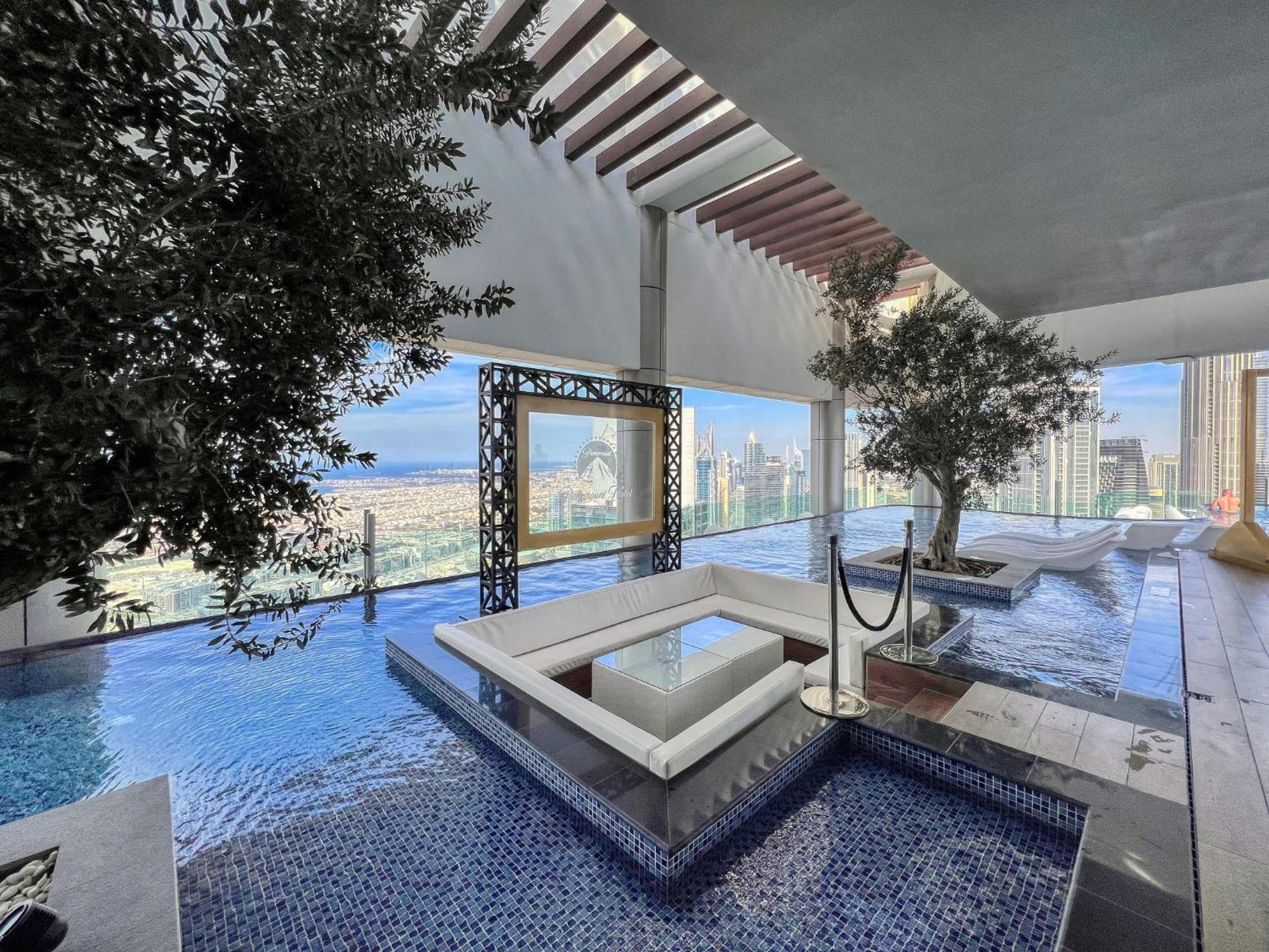 Infinity Pool & Burj Khalifa View L Luxe Paramount Dubaj Zewnętrze zdjęcie